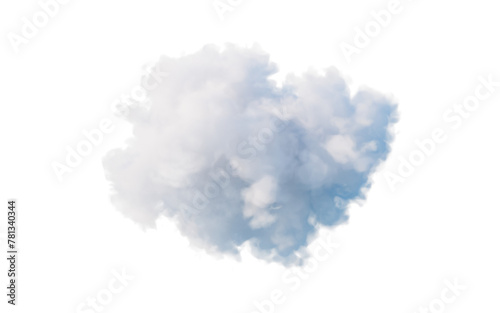 Isolated soft cloud, 3d rendering. © Vink Fan