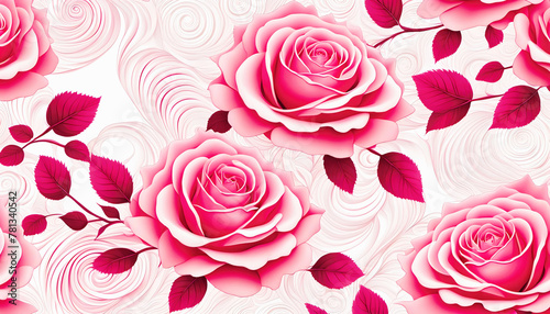 rosa rosales blühende Blumen Blüten Rosen Muster als Hintergrund Vorlage Tapete für edle florale Karten Einladungen Hochzeit Valentinstag Liebe Feier Schönheit natürlich Geschenk romantische Deko
