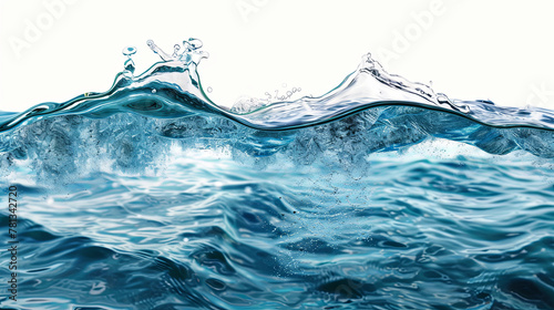 A realistic image of a person swimming in a pool against a white background.
