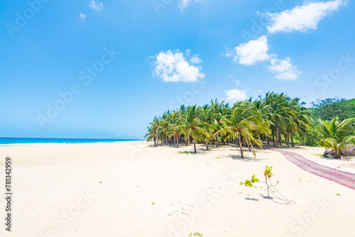 Beautiful view of the beach at Daidai Island, Lingshui, Hainan, China