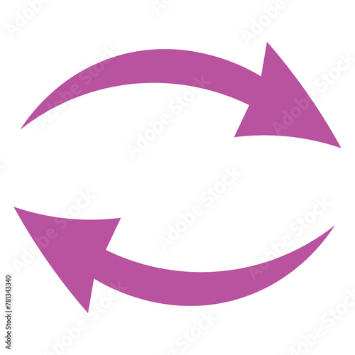 Purple-coloured sharing icon