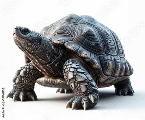Image of isolated terrapin against pure white background, ideal for presentations  © robfolio