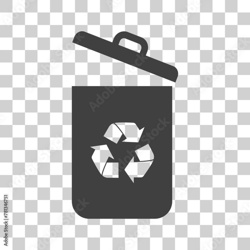 Garbage icon. Garbage symbol on white background