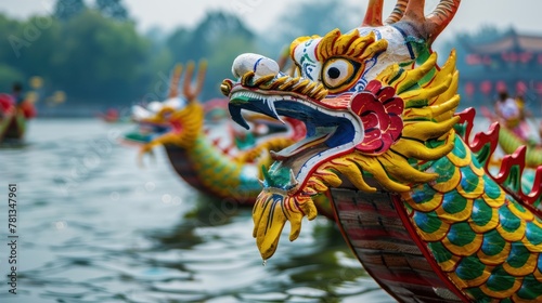 The tradition of Dragon Boat Festival promotes unity, camaraderie, and cultural heritage preservation among generations photo