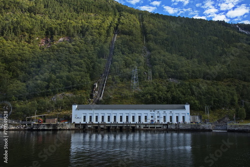 Wallpaper Mural Hydroelectric power plant at Florli at Lysefjord in Norway, Europe
 Torontodigital.ca