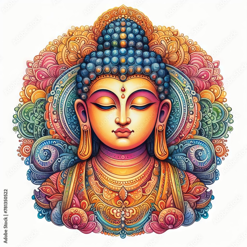 hindu god on white