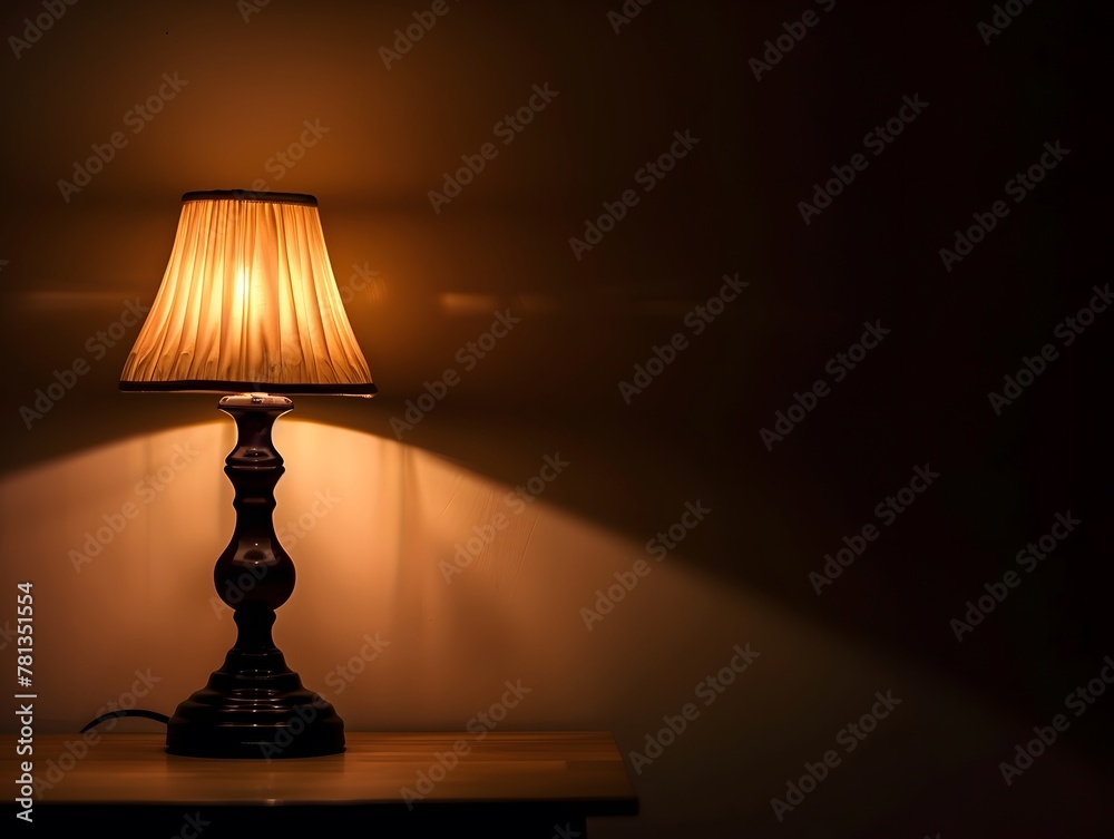 The lamp that illuminates a book, warm colors The lamp that illuminates a book, warm colors
