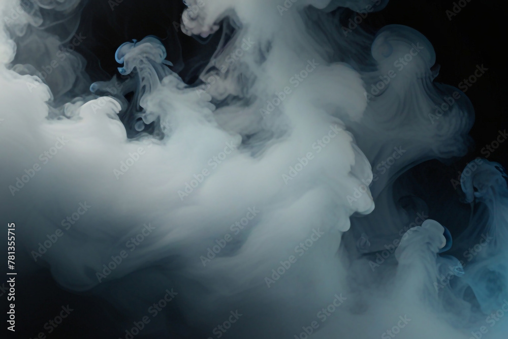 Gray & sky blue smoke background