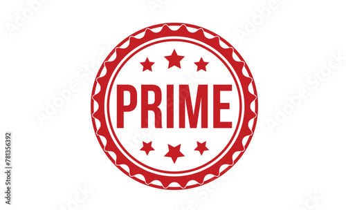 Free Download Prime Red Rubber Stamp vector design. - GFXLoad