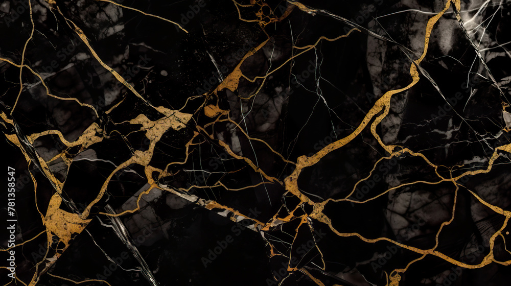 Elegant marbled pattern with gold streaks