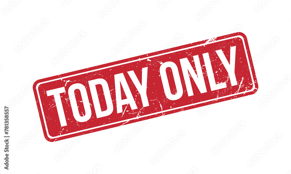 Today Only Rubber Stamp Seal Vector Today Only Rubber Stamp Seal Vector