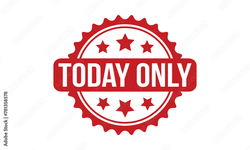 Today Only Rubber Stamp Seal Vector Today Only Rubber Stamp Seal Vector