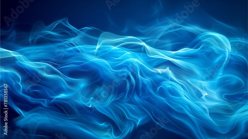 Blue Smoke Abstract Background