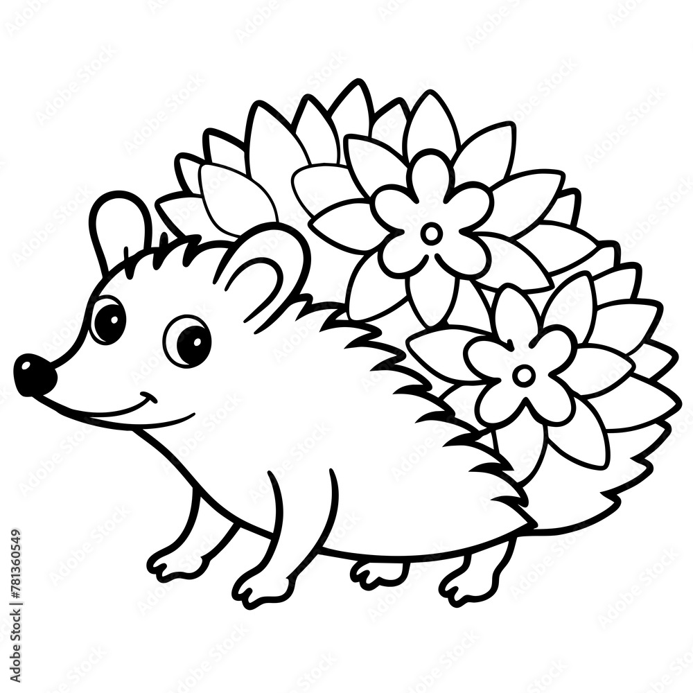 adorable hedgehog vector illustration adorable hedgehog vector illustration