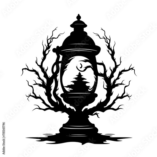 lamp, lantern, isolated, light, old, antique, metal, chess, glass, white, object, vintage, oil, retro, kerosene, black, ancient, candle, king, samovar, equipment, tea, decoration, culture, fire, tradi
