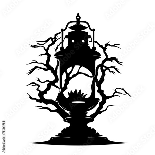 lamp, lantern, isolated, light, old, antique, metal, chess, glass, white, object, vintage, oil, retro, kerosene, black, ancient, candle, king, samovar, equipment, tea, decoration, culture, fire, tradi