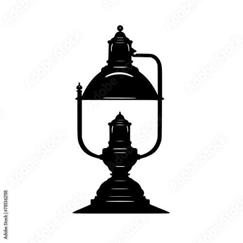 lamp, lantern, isolated, light, old, antique, metal, chess, glass, white, object, vintage, oil, retro, kerosene, black, ancient, candle, king, samovar, equipment, tea, decoration, culture, fire, tradi