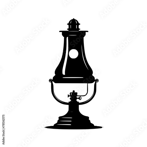lamp, lantern, isolated, light, old, antique, metal, chess, glass, white, object, vintage, oil, retro, kerosene, black, ancient, candle, king, samovar, equipment, tea, decoration, culture, fire, tradi