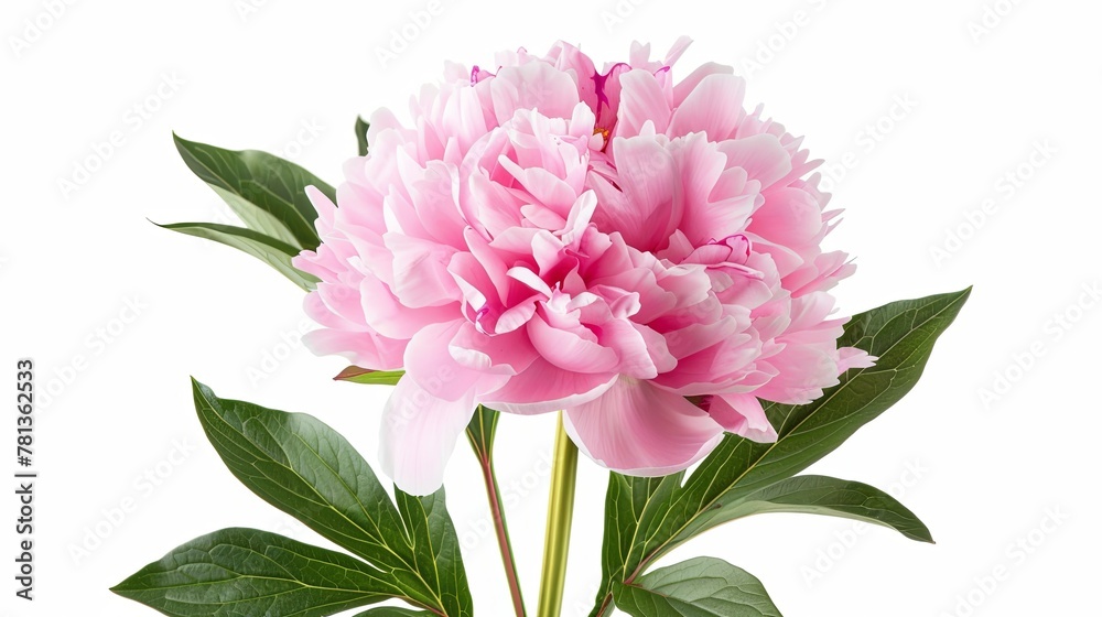 Delicate Grace Single Pink Peony Portrait