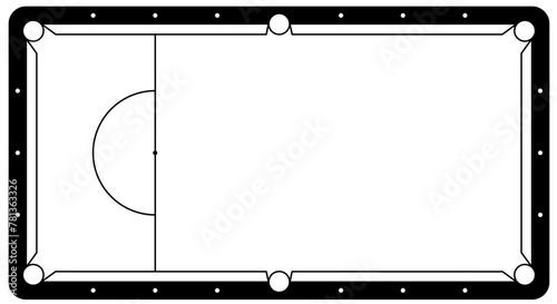 Billiard balls for billiard triangle. Billiard table or snooker table with cues and balls rack. Pyramid of billiard balls for pool table with cue and ball. Sport game tools. Balls racks. Game rules.