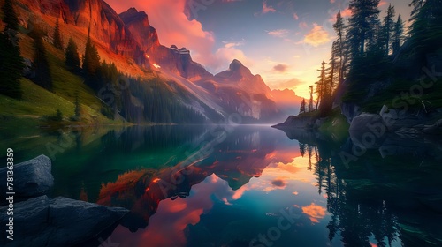 Sunrise Reflections in the Alps/N © Крипт Крпитович