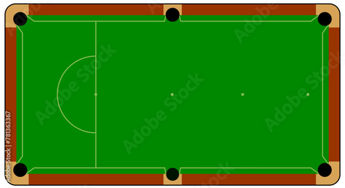 Billiard balls for billiard triangle. Billiard table or snooker table with cues and balls rack. Pyramid of billiard balls for pool table with cue and ball. Sport game tools. Balls racks. Game rules.