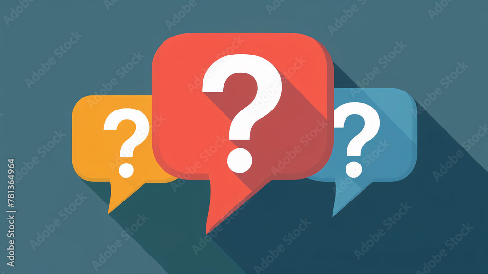 Question mark, faq Q & A , question bubble icon model Question mark, faq Q & A , question bubble icon model