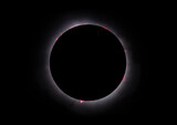 Prominences - Total Solar Eclipse - taken April 8, 2024, Waterville, Quebec, Canada 