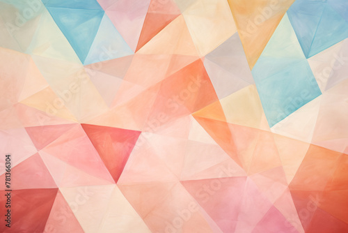 Many different colors blend together in a vibrant and dynamic abstract background. Geometric backdrop