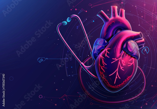 Futuristic medical heart