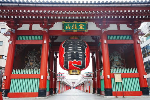 Sensoji or Asakusa Kannon Temple in Asakusa, Tokyo, Japan - 日本 東京 浅草 浅草寺 雷門 photo