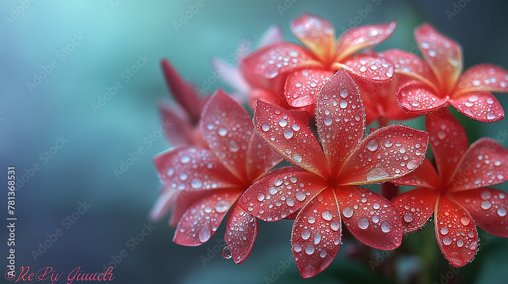 Flowers in the rain. Flowers in the rain.