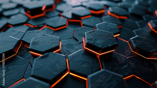 A backdrop background featuring unique interpretations of hexagons in a minimalist and modern style, perfect for an AI art generator to bring to life,