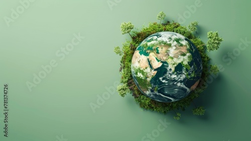  Earth Day: Celebrating Environmental Consciousness Against a Clean Background