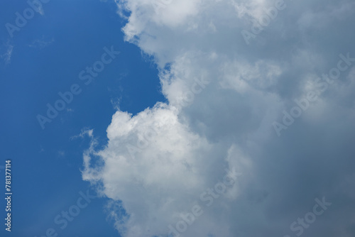 summer blue sky cloud gradient light white background.beauty bright cloud cover in the sun calm cler winter air background.