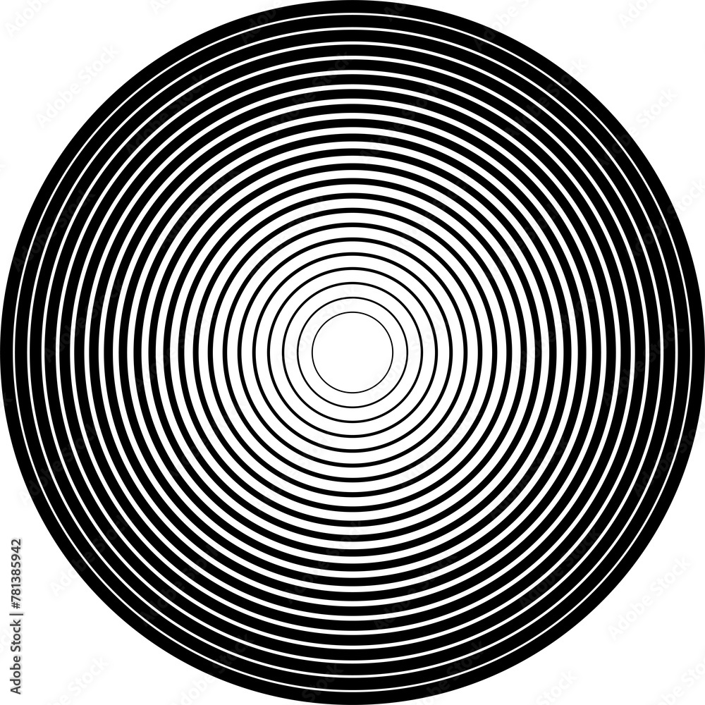 Circle line gradient. Geometric design element Circle line gradient. Geometric design element