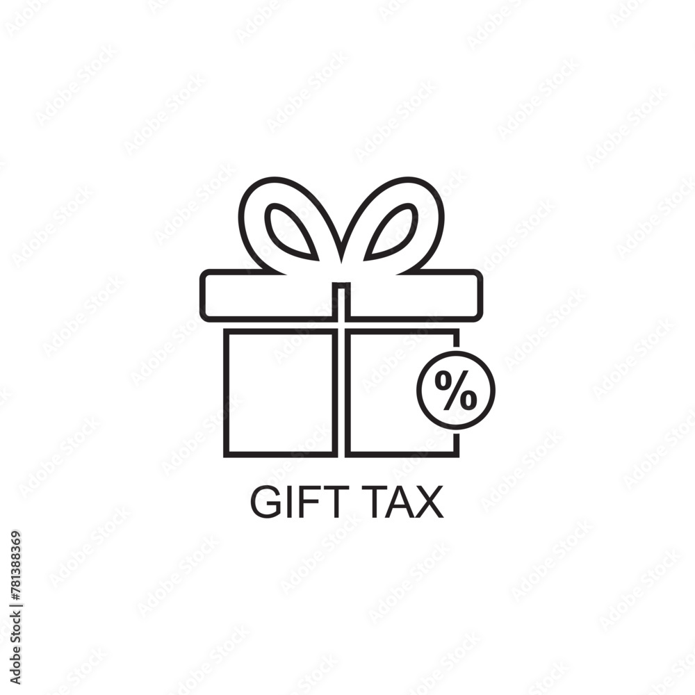 gift tax icon , business icon