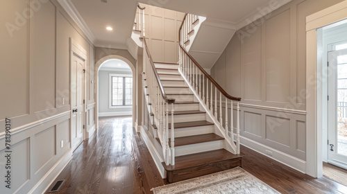 Staircase Leading to Second Floor in a Home