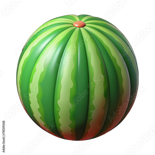Fresh Watermelon on White Background: A Juicy, Ripe, and Healthy Snack