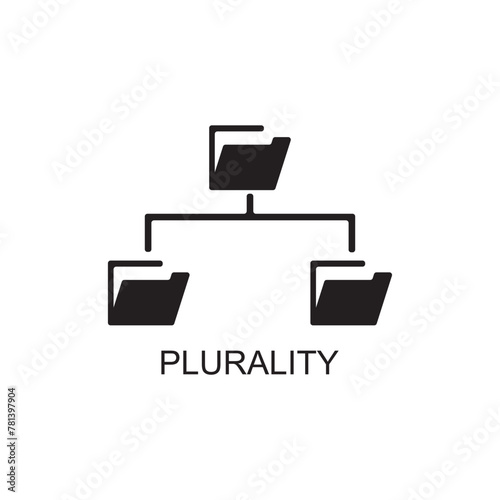plurality icon , business icon vector photo