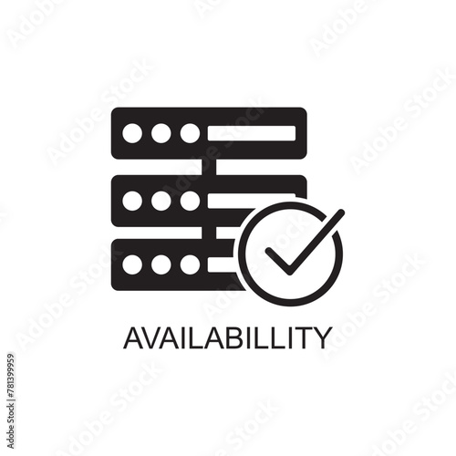 availability data icon , technology icon photo