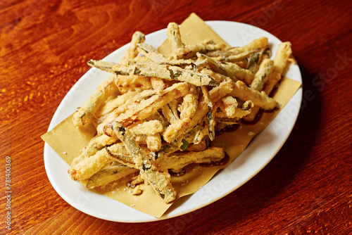 Zucchini Fritti - Courgettes lightly battered and deep fried