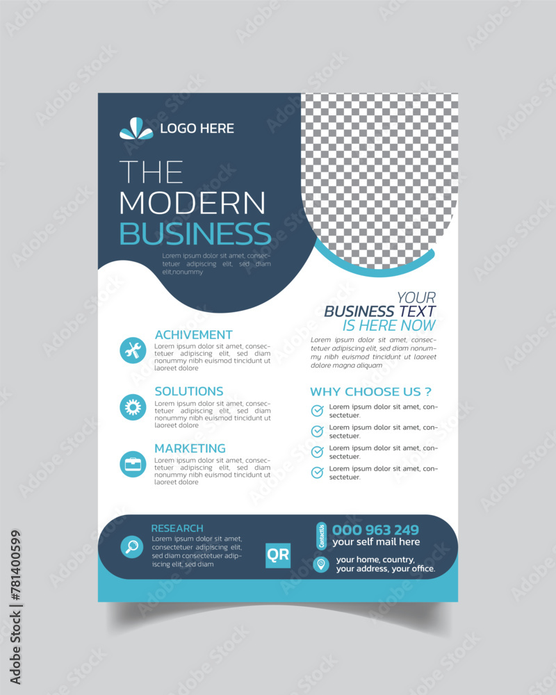 Obraz premium Creative Modern Business Flyer or Fruitful Trending Business Leaflet Template