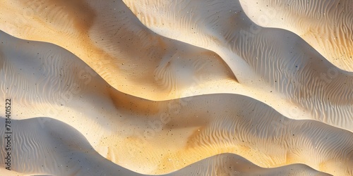Undulating Dunes Captivating Patterns of Wind Sculpted Sand in a Coastal Environment photo