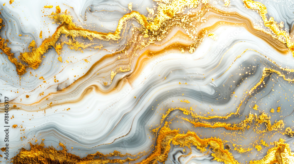 Luxurious Gold Veins Marble Texture Background for Elegant Design