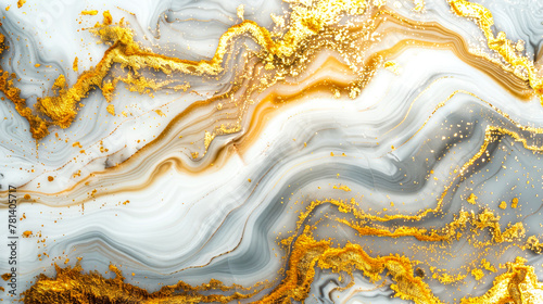 Luxurious Gold Veins Marble Texture Background for Elegant Design