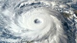 A Satellite View of a Hurricane in the Ocean