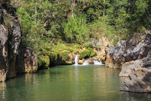 Photography Waterfall in cuban farm La Lima, Cuba, Latin America