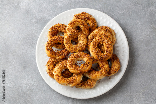 Turkish Bagel with sesame s...