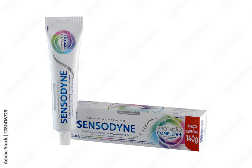 São Paulo, Brazil - April 07, 2024, Sensodyne Toothpaste Complete ...